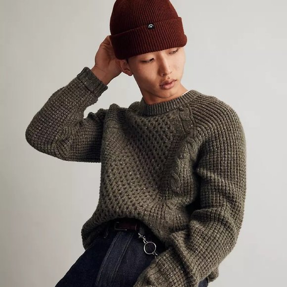 Madewell Other - Madewell: CABLEKNIT FISHERMAN SWEATER